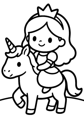 Sample page 2 from Princesses & Unicorns